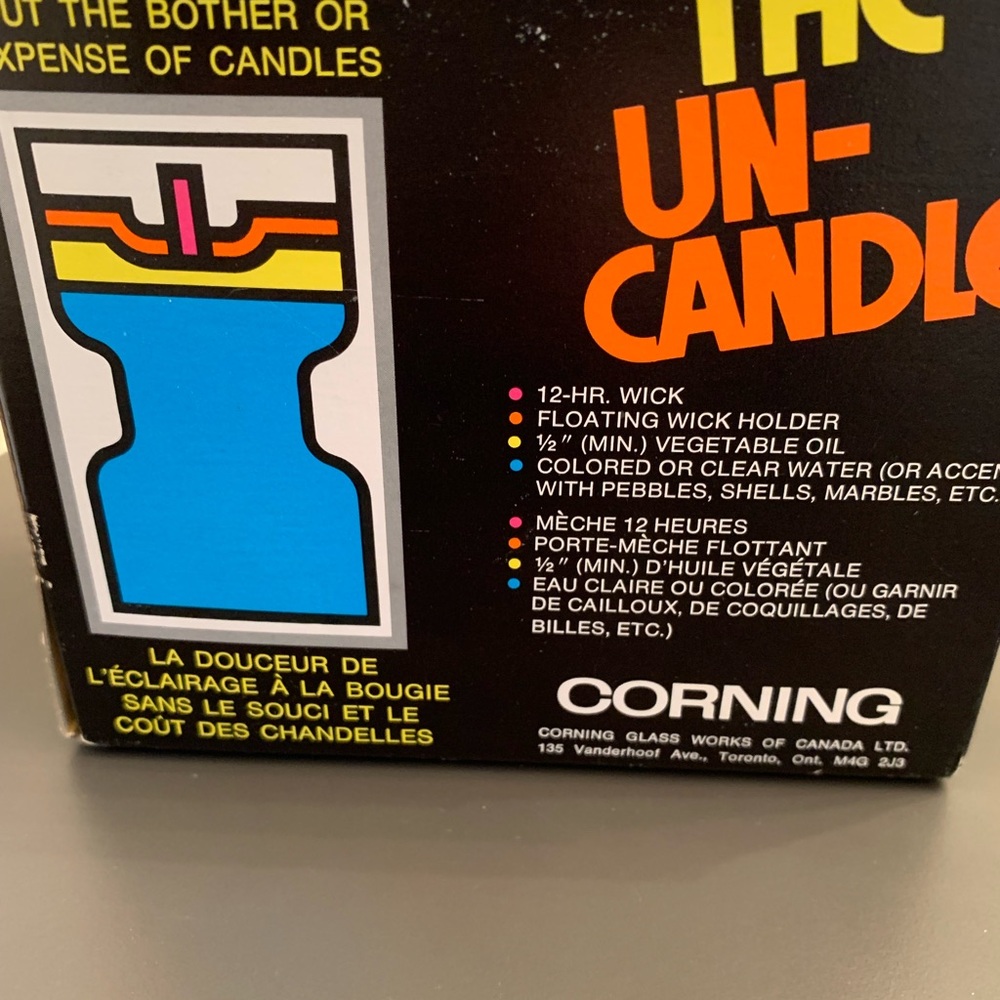 Corning Un-Candle with Floating Wick Holder